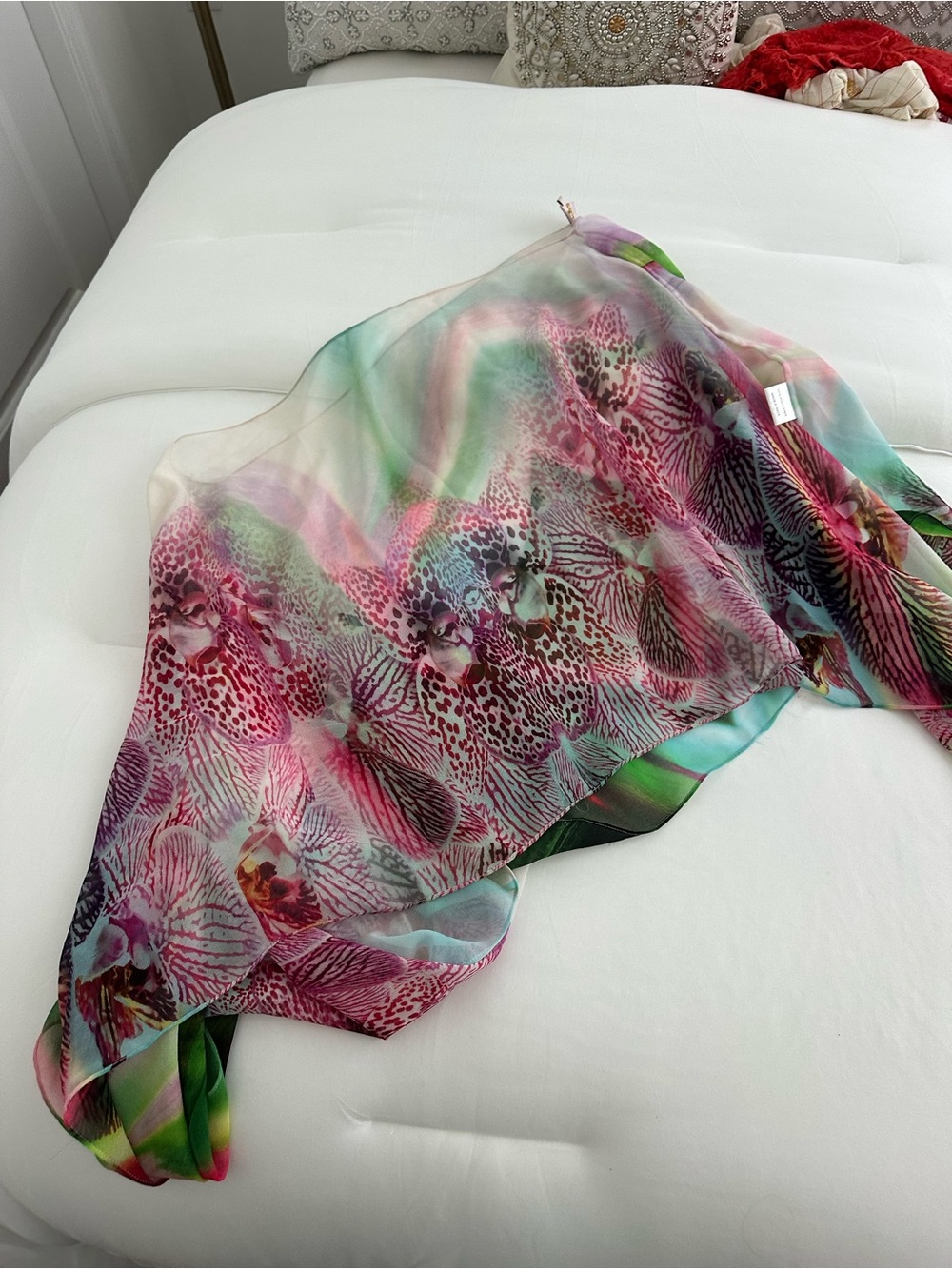 Lotta Stensson Floral Multicolor Women's beach scarf cover up butterfly leopard